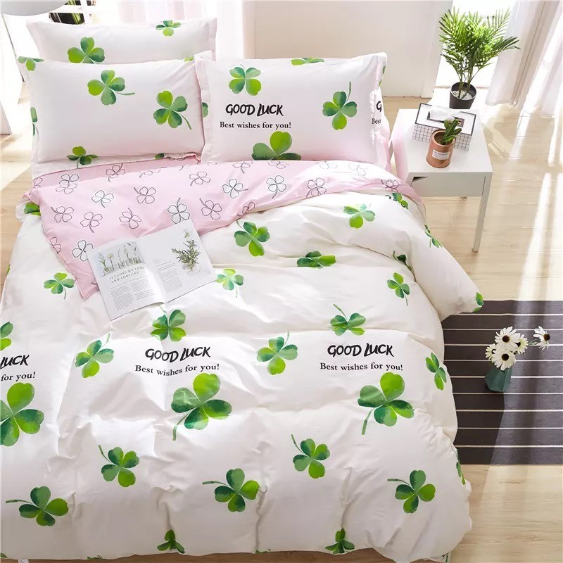 

Комплект постельного Cotton Home Счастливый клевер Сатин 100% хлопок Полуторный плюс 160х210