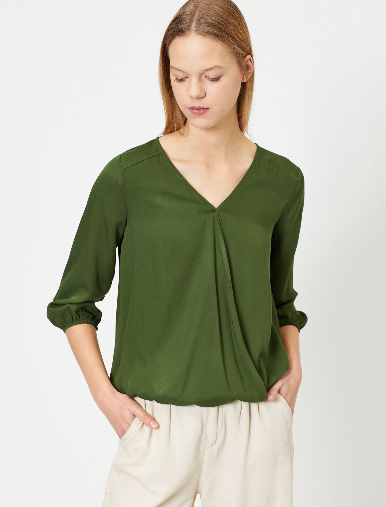 

Блузка Koton 0KAL68876IW-801  Khaki, Блузка Koton 0KAL68876IW-801 36 Khaki