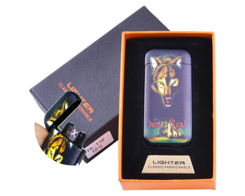 

Зажигалка USB электроимпульсная Волк BST 111555