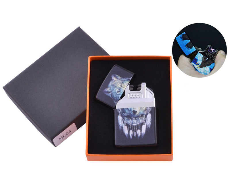 

Зажигалка USB электроимпульсная Волк BST 111449