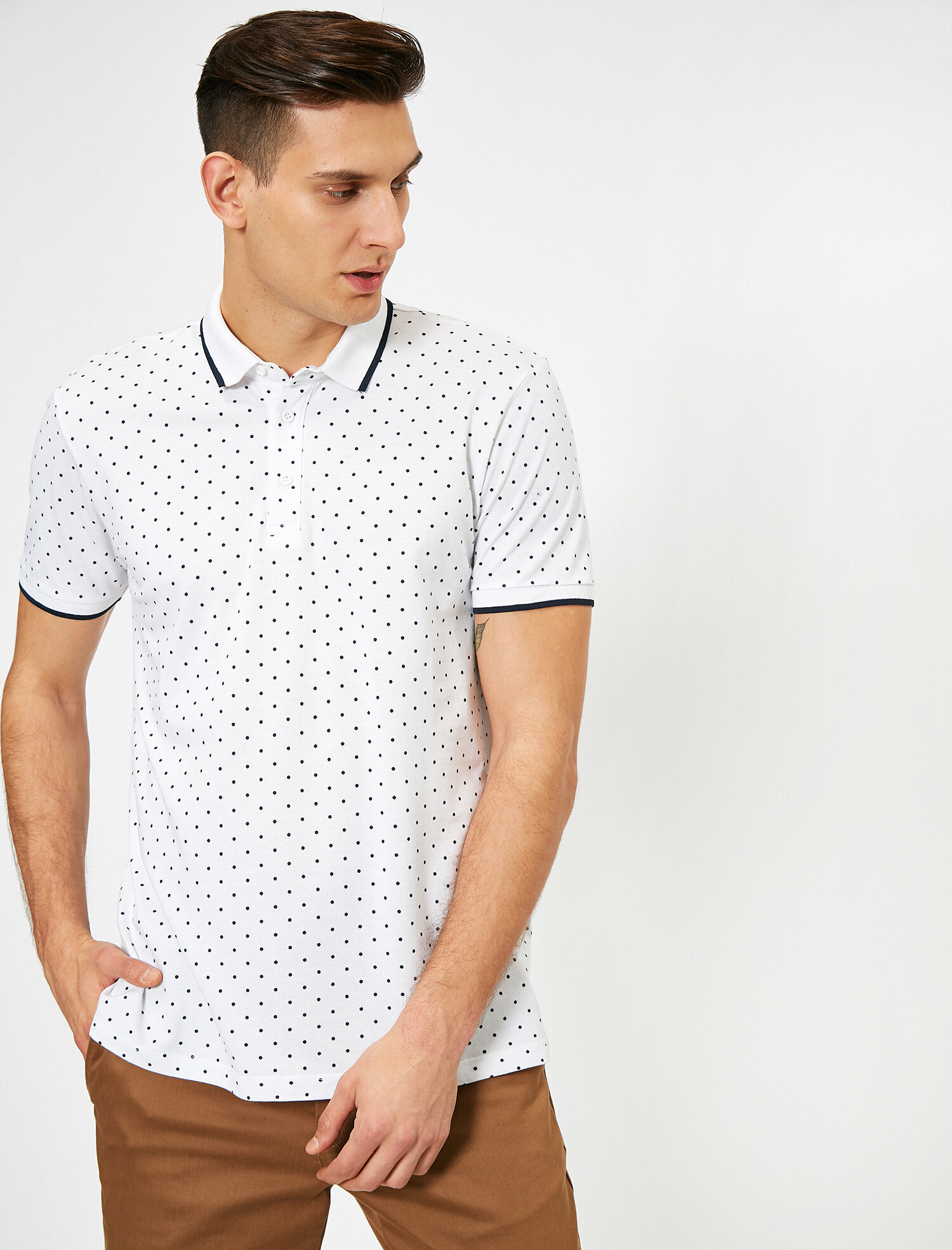 

Поло Koton 0YAM14748LK XL White