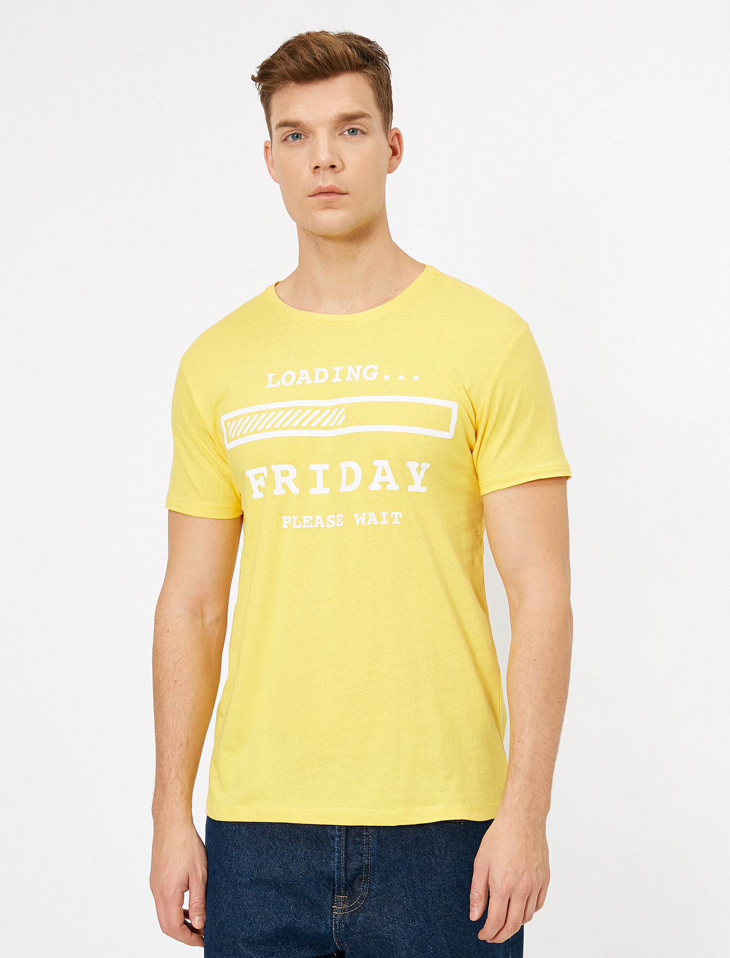 

Футболка Koton 0YAM11274DK S Yellow
