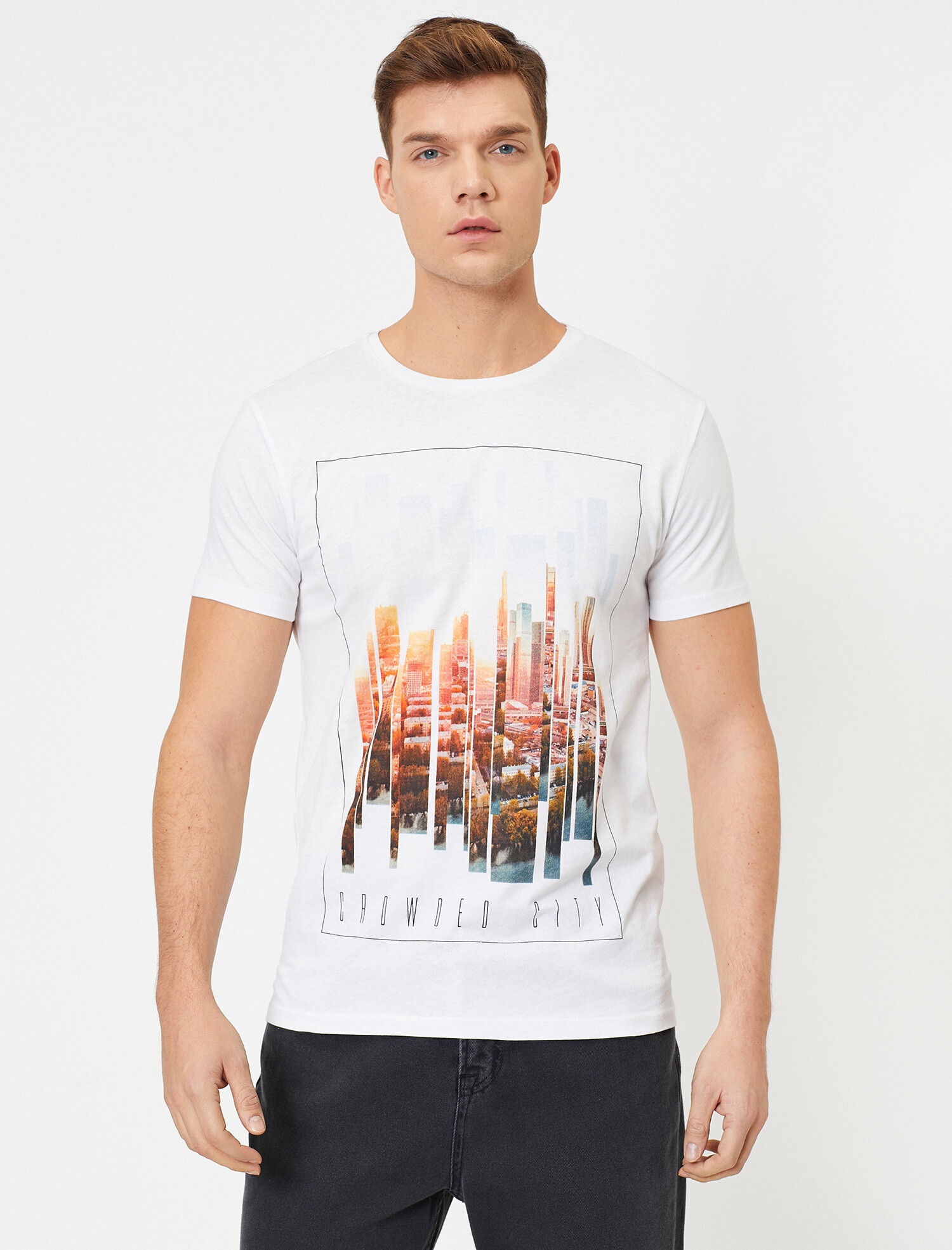 

Футболка Koton 0YAM11232CK L White