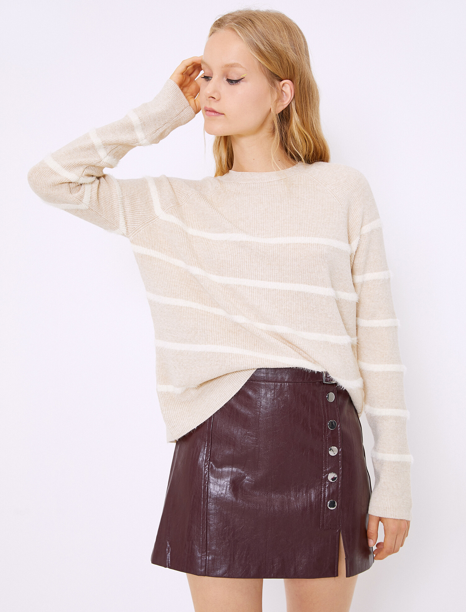 

Джемпер Koton 0KAF90326GT-23N L Beige Stripe