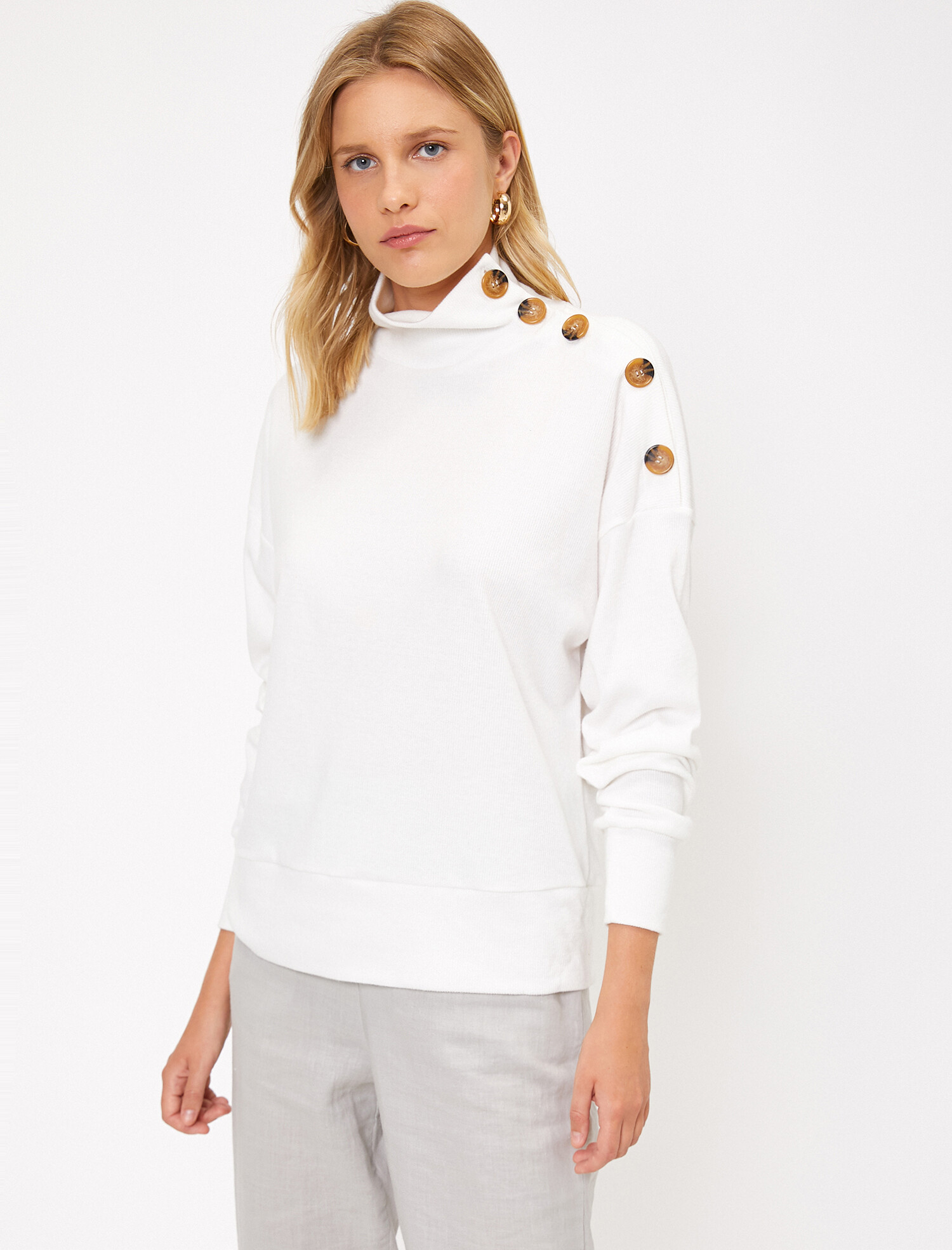 

Свитшот Koton 0KAK13837EK-001 L Off White