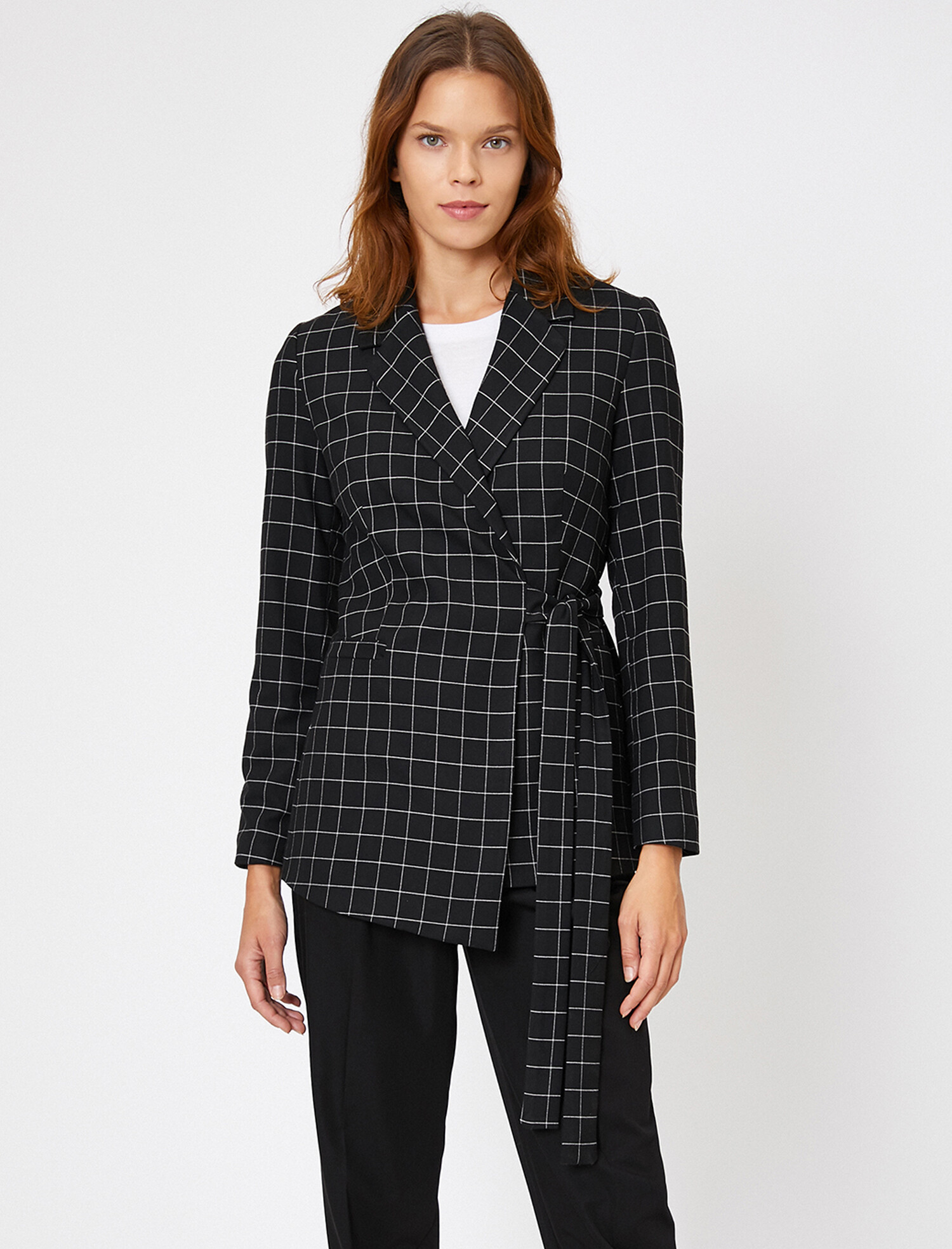 

Жакет Koton 0KAK52014UW-13K 40 Black Stripe