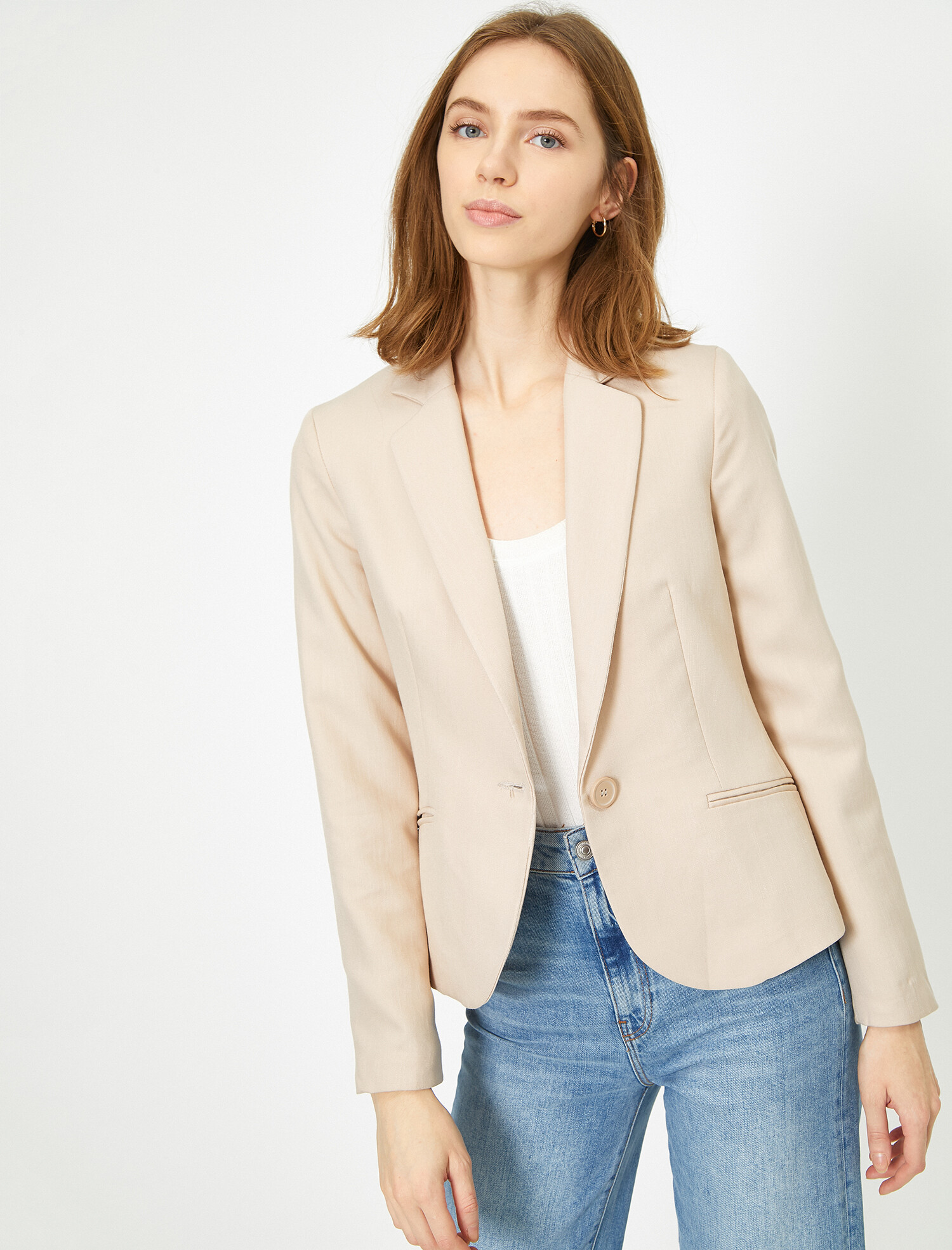 

Жакет Koton 9YAK52911UW-063 42 Beige