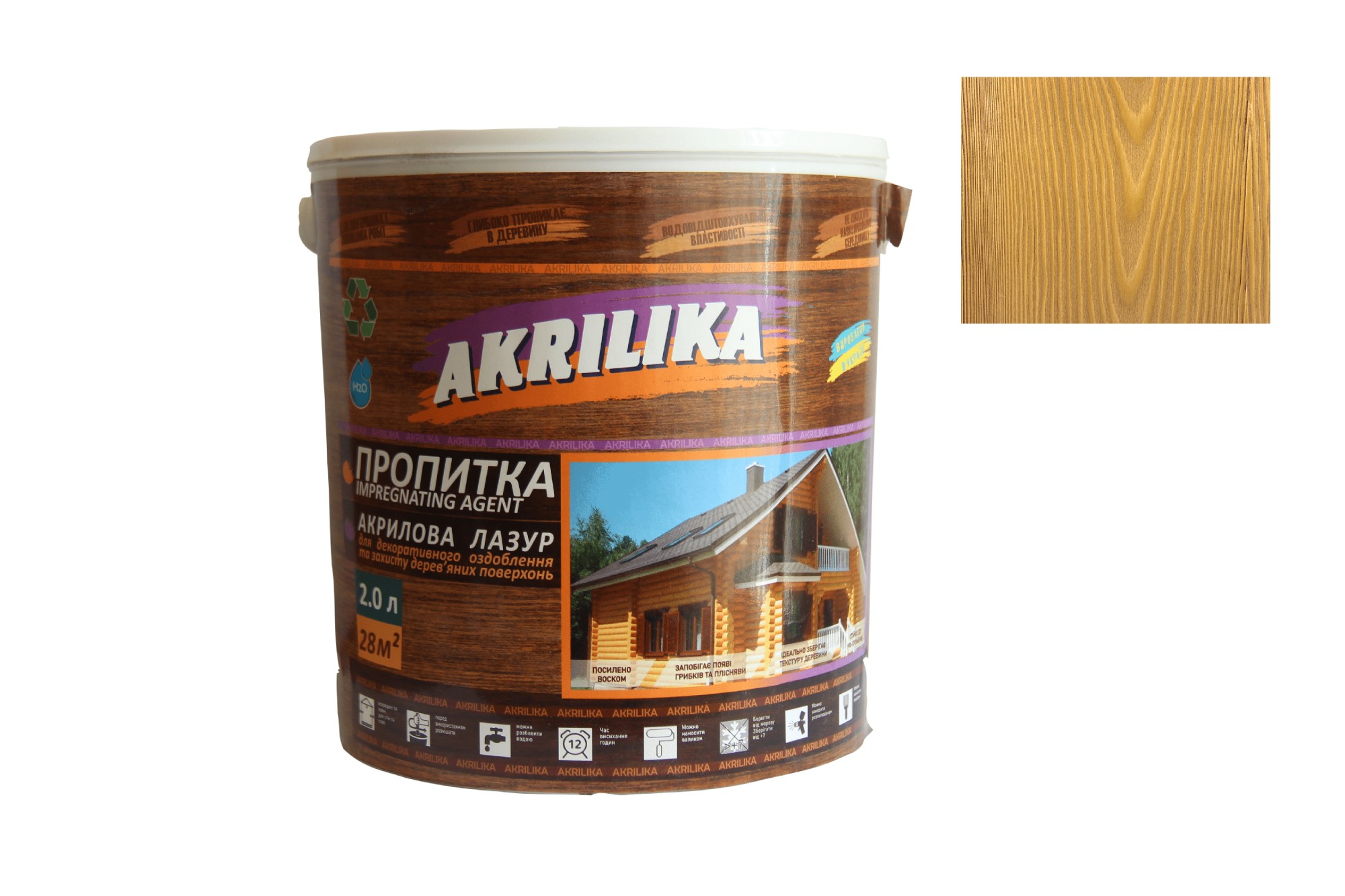 

Акриловая декоративно-защитная пропитка Impregnat Akrilika лиственица 2 л
