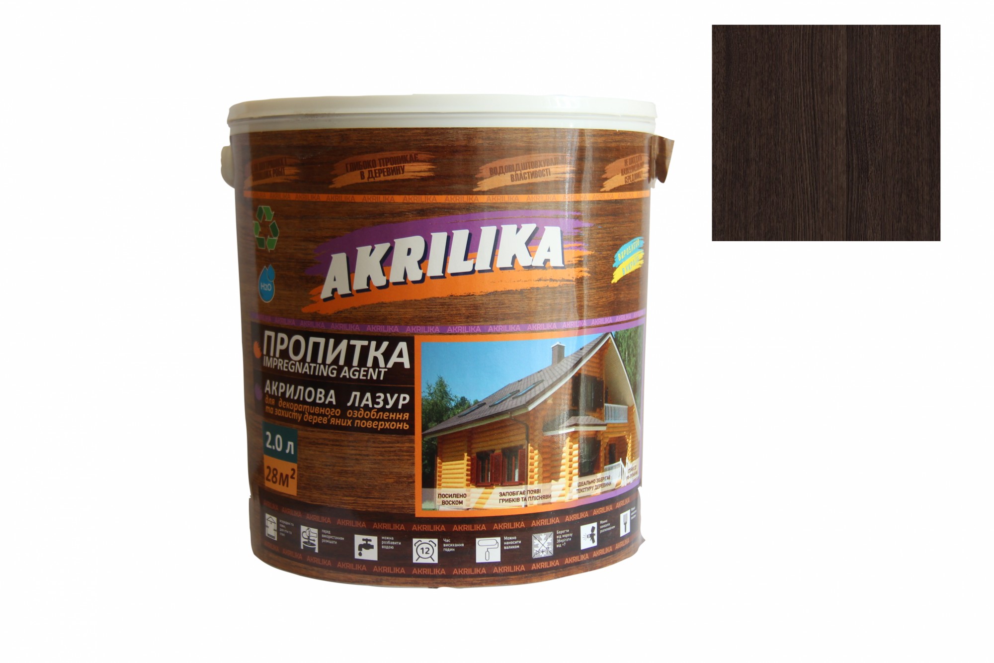 

Акриловая декоративно-защитная пропитка Impregnat Akrilika венге 2 л