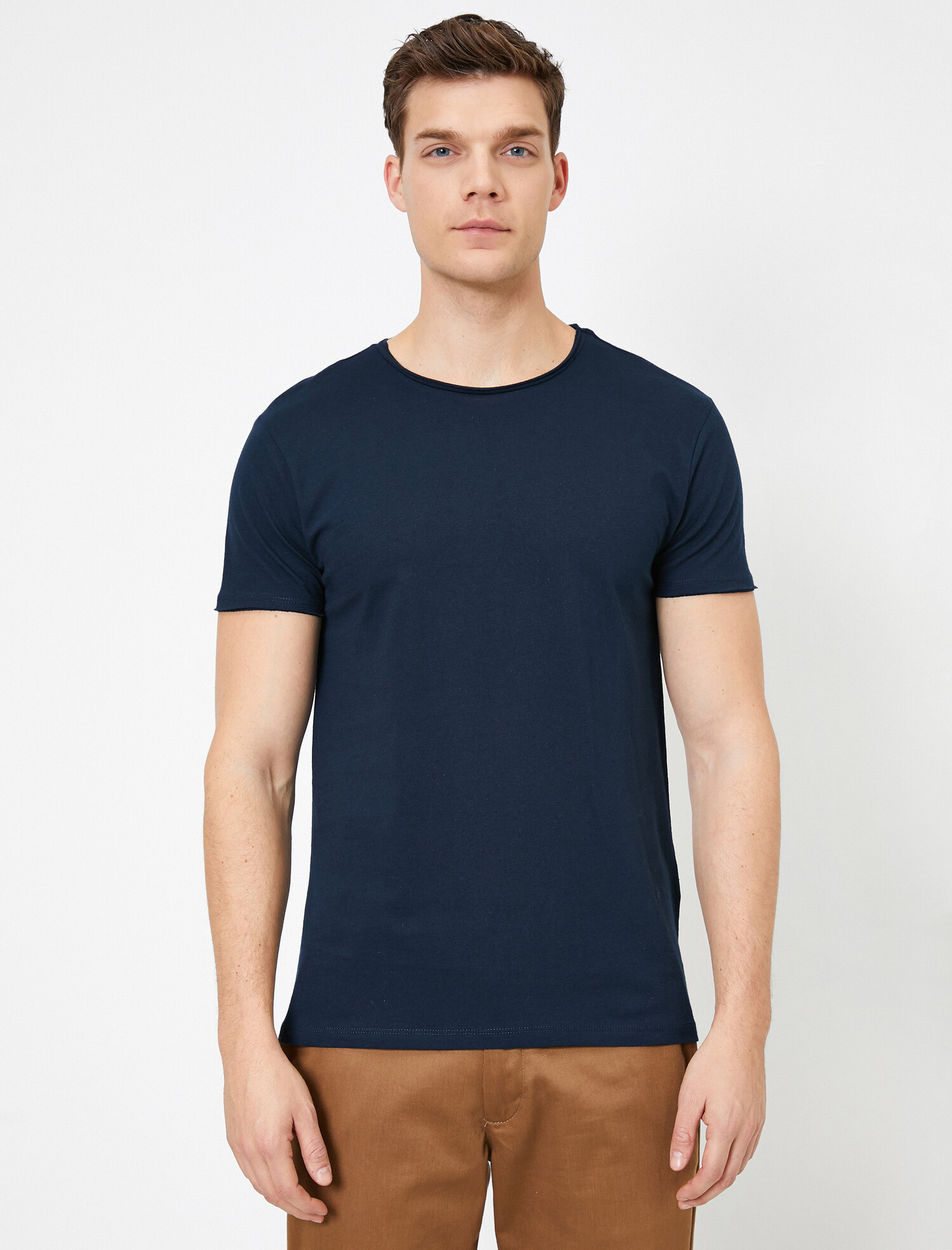 

Футболка Koton 0YAM12556HK S Navy blue