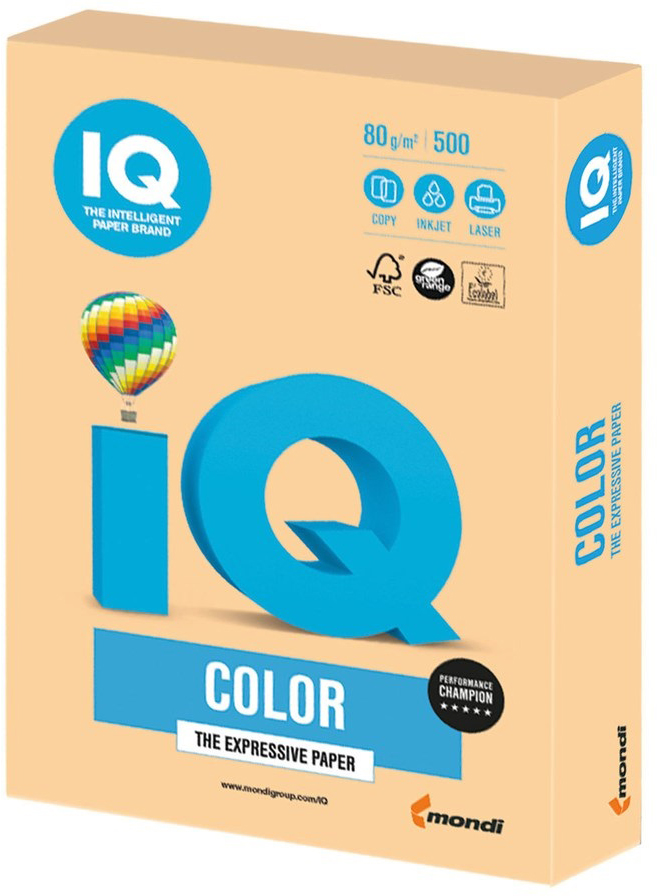 

Бумага офисная IQ Color GO22 A3 80 г/м2 500 листов Кремовая (9003974400570)