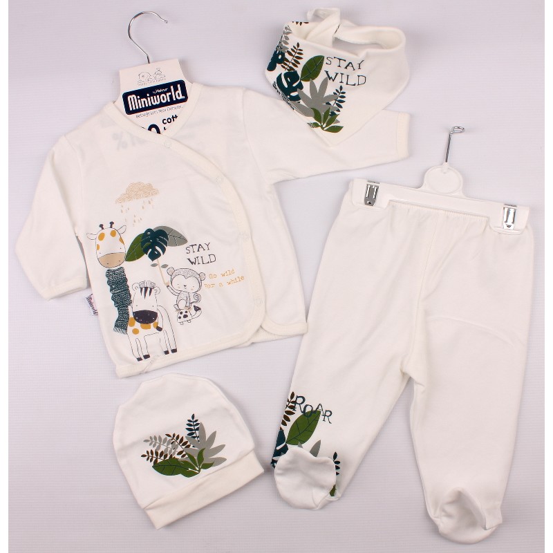 

Комплект 4 од. для мальчика MINIWORLD 14274 68 см зеленый (162097)