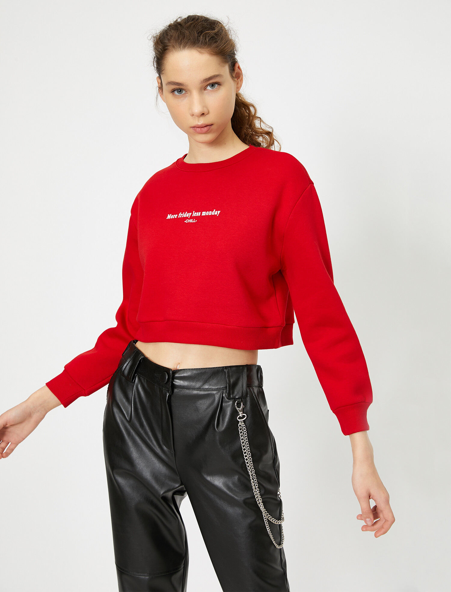 

Свитшот Koton 0YAL68029IK-455 M Red