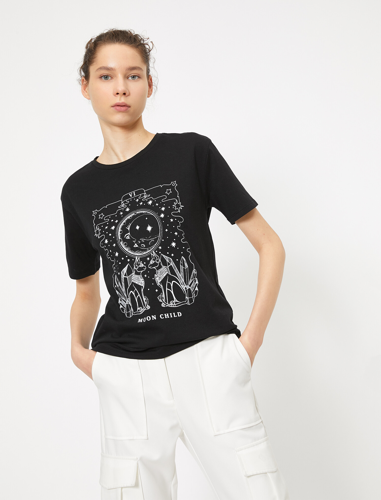 

Футболка Koton 0YAL18767IK-999 XS Black