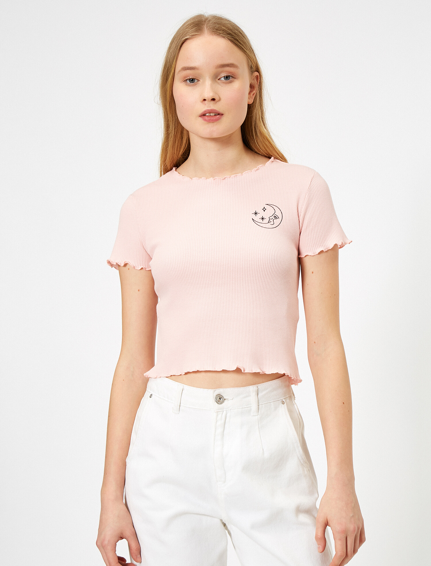 

Футболка Koton 0YAL18174OK-265  Rose, Футболка Koton 0YAL18174OK-265 L Rose
