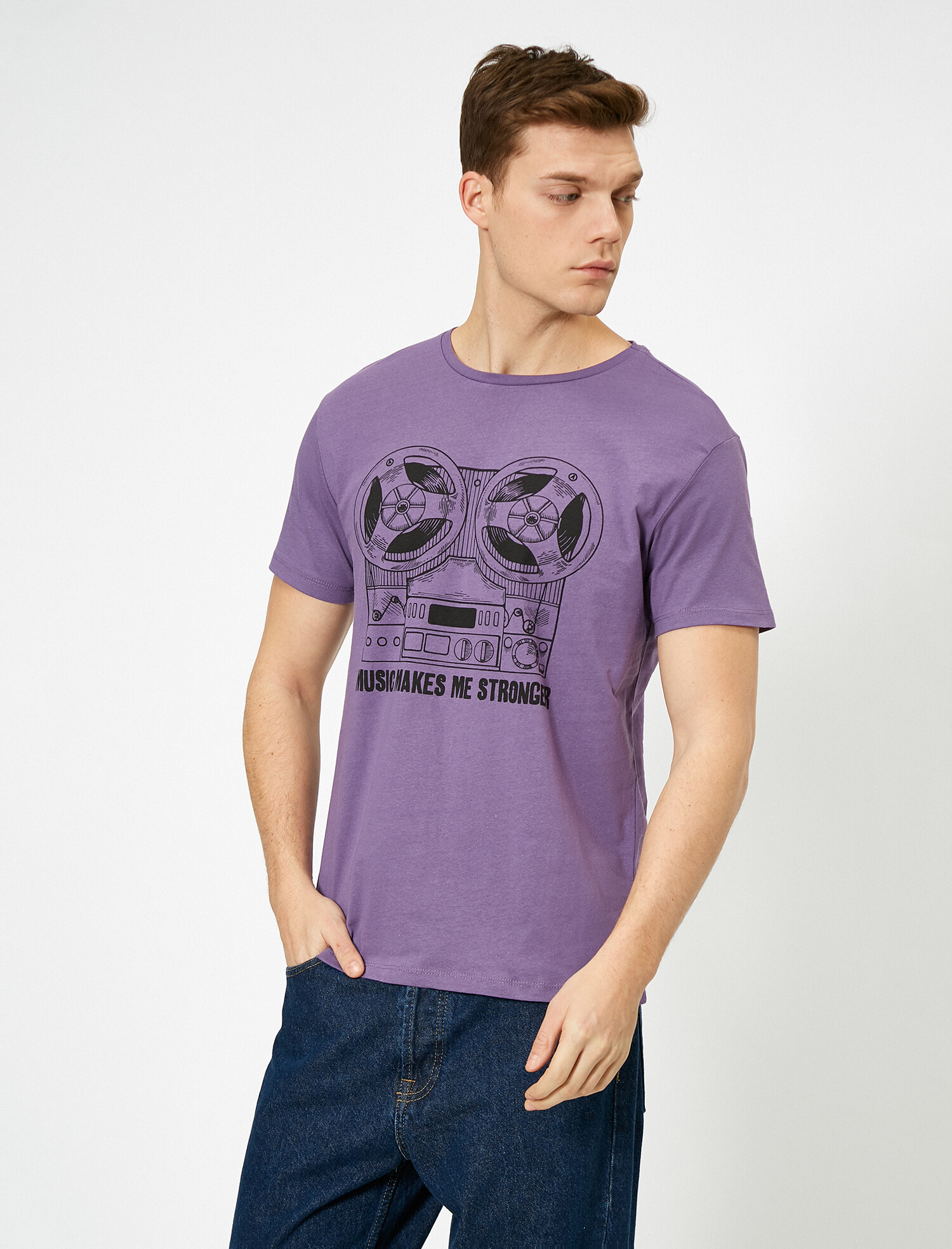 

Футболка Koton 0YAM11810LK M Purple