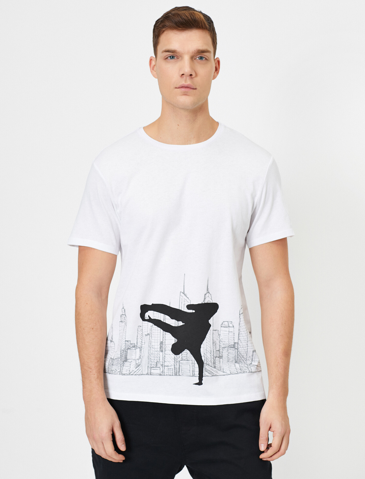 

Футболка Koton 0YAM14518OK L White