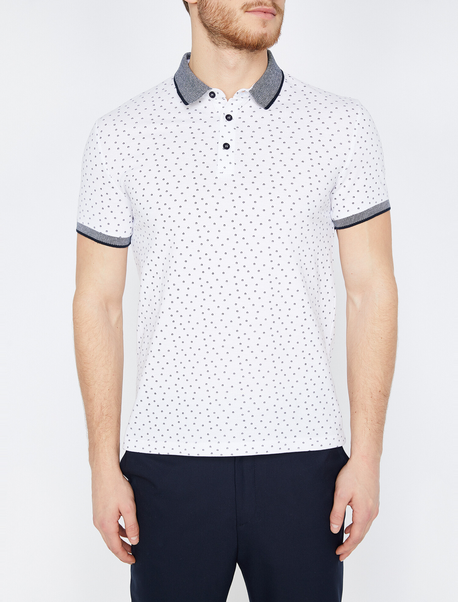 

Поло Koton 9YAM14158OK XL White design