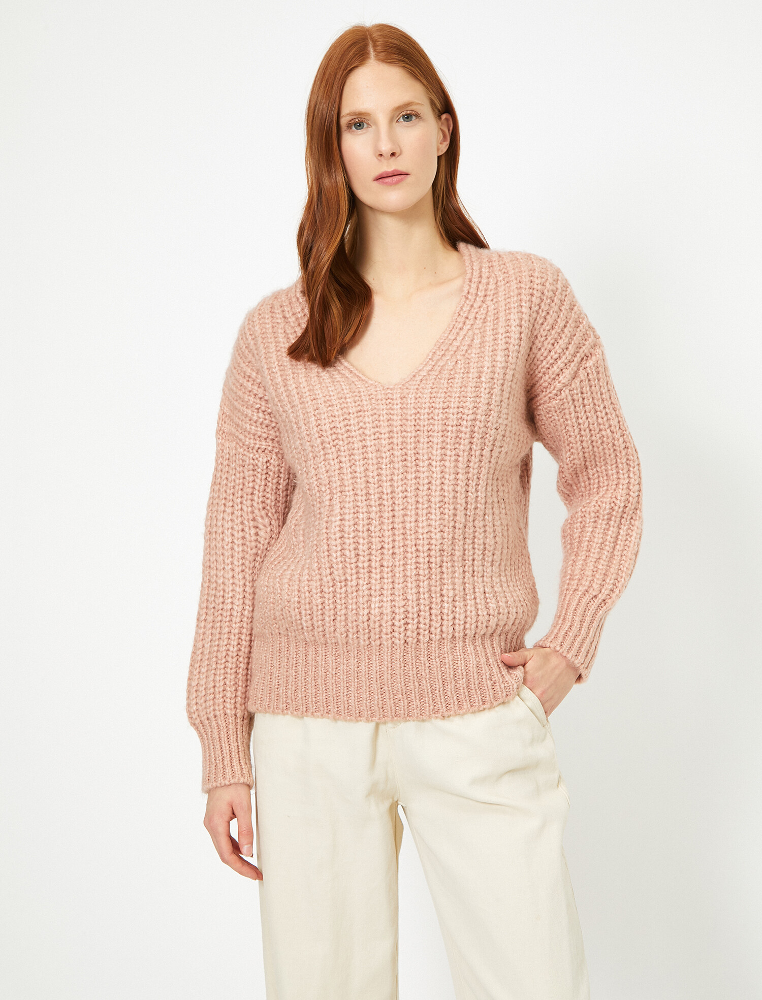 

Пуловер Koton 0KAF90381GT-GK1 S Dried Rose