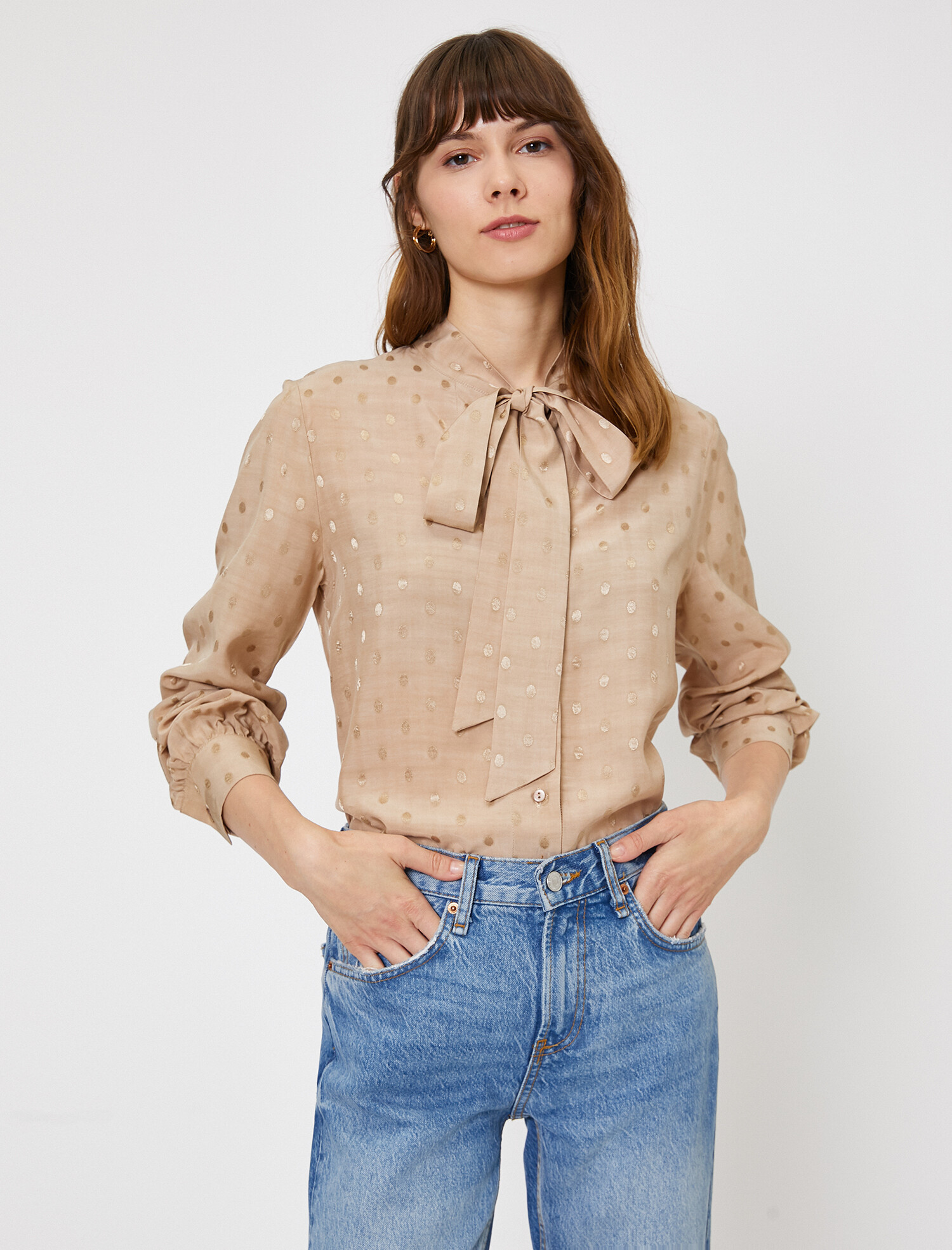 

Блузка Koton 0KAK66884IW-053 44 Beige