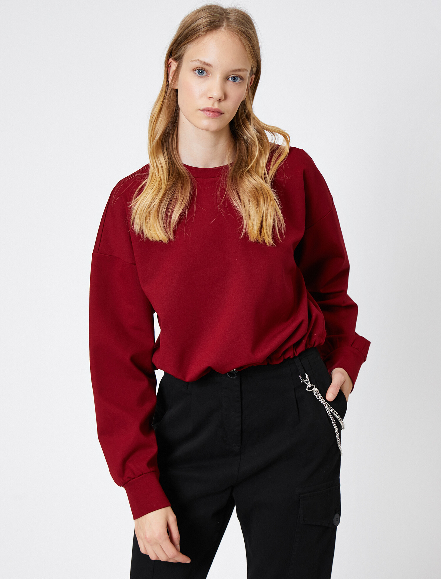 

Свитшот Koton 0KAL18833IK-456 L Wine