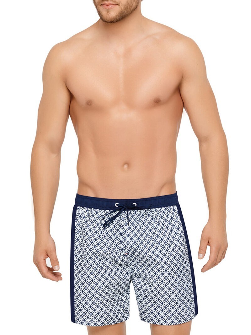 

Мужские шорты Marc&Andre L Белые с синим Menswear (MS20-02)