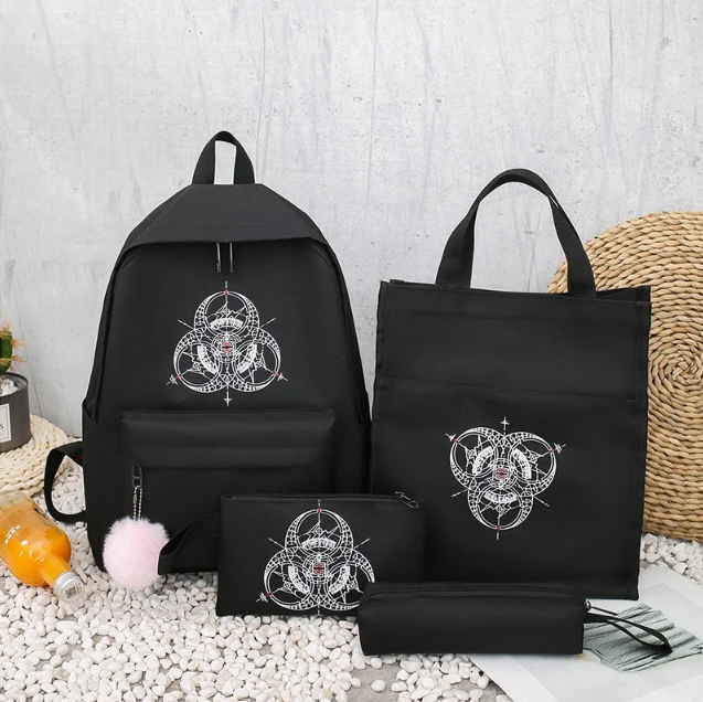 

Комплект Рюкзак молодежный + сумки + пенал Sugebag Черный (155G)