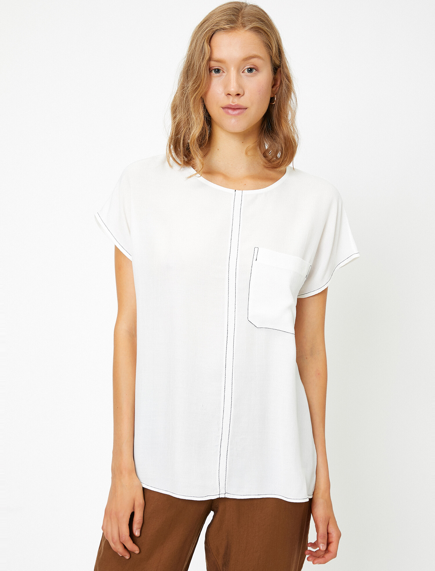 

Блузка Koton 9YAK68032PW-000 38 White