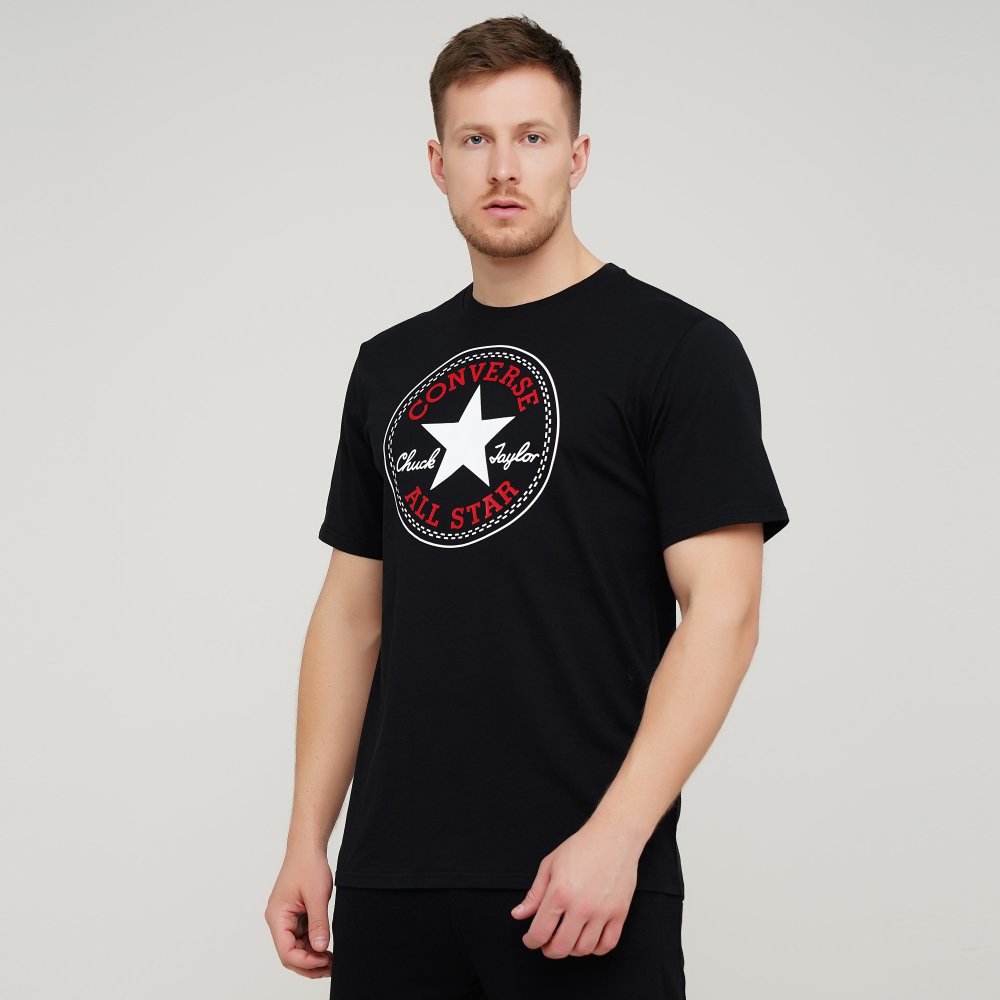 

Мужская футболка Converse Chuck Patch Tee Черный 48 (con10007887-001)