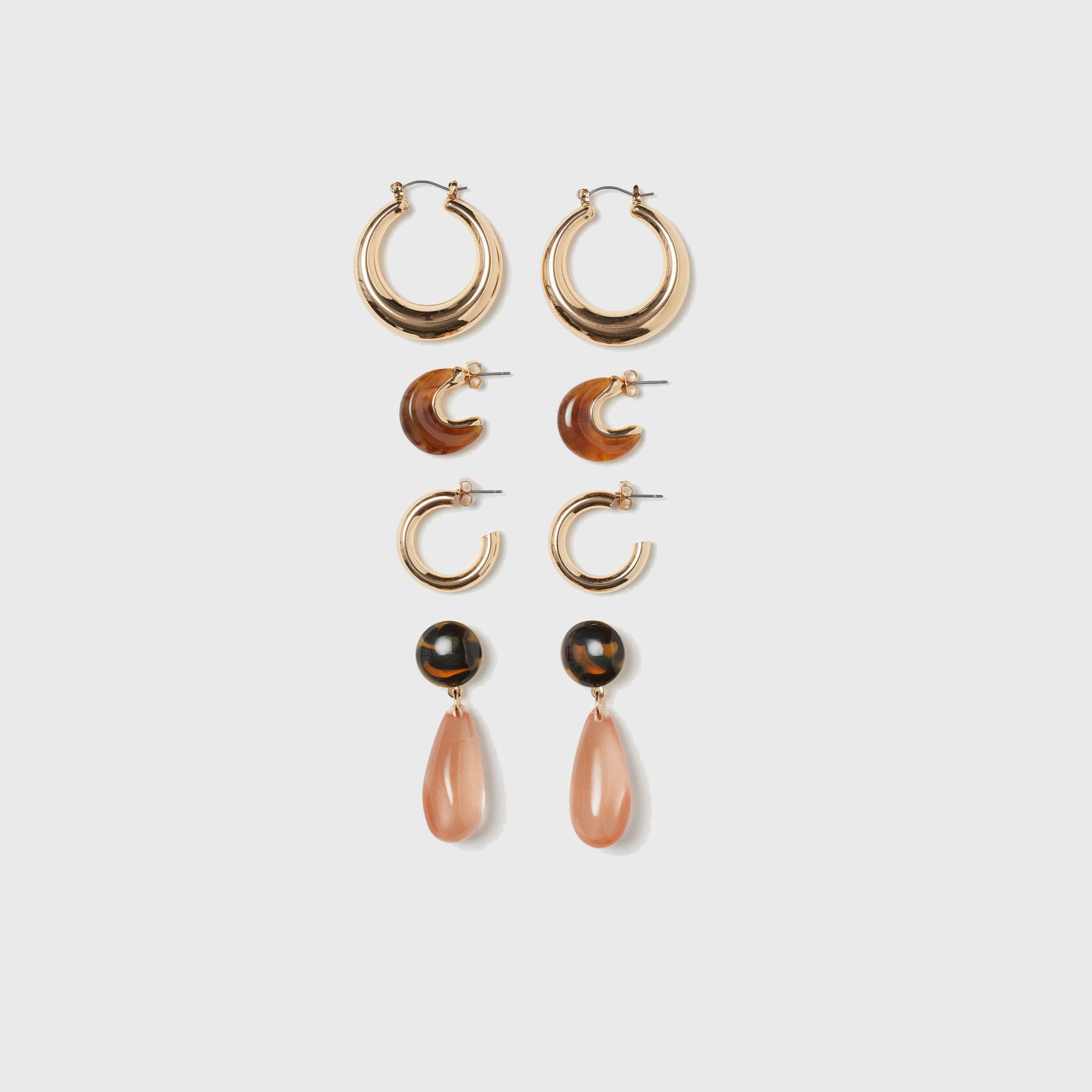 

Серьги H&M 770738sm 4 пары Комбинированные