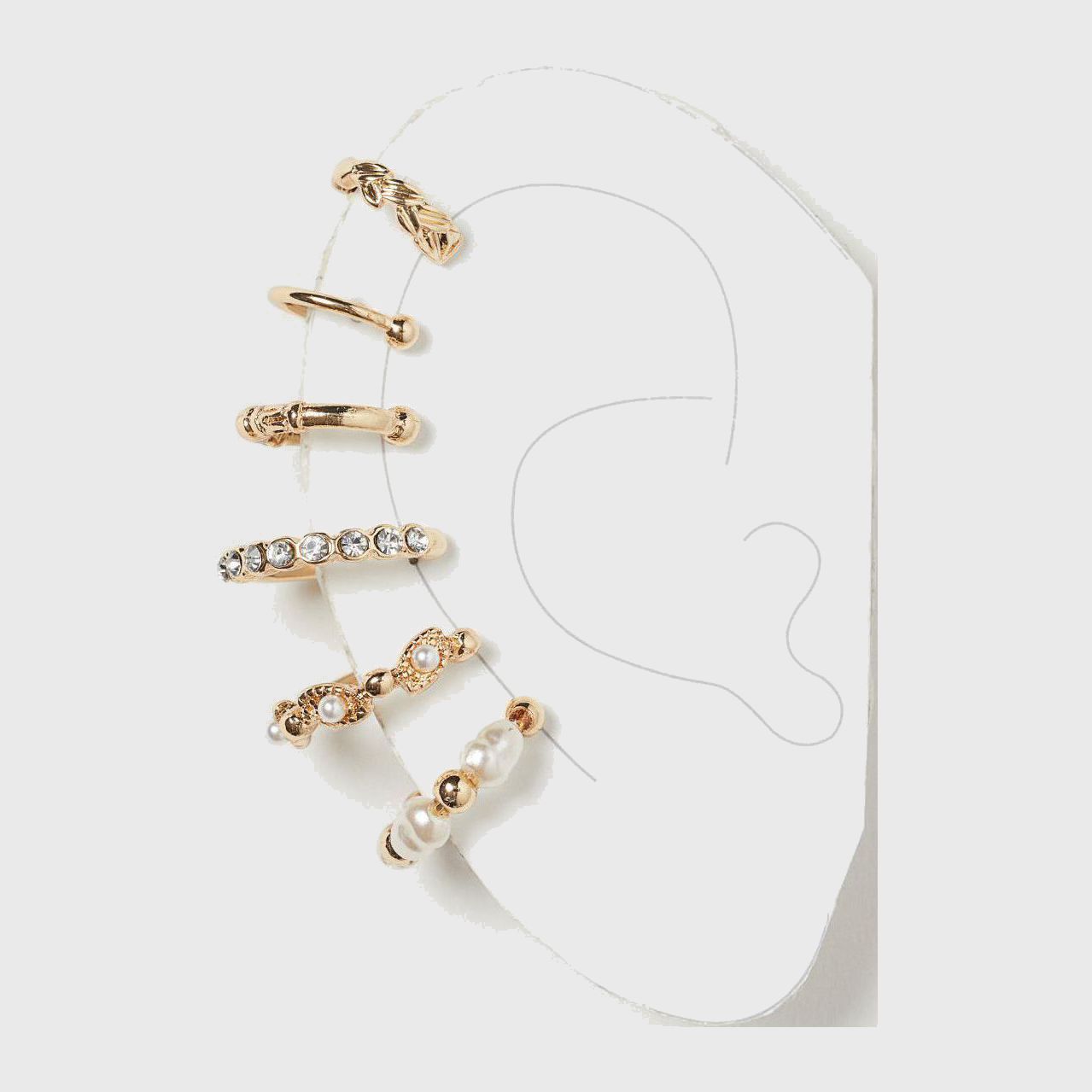 

Серьги H&M 920753sm 6 шт Золотистые