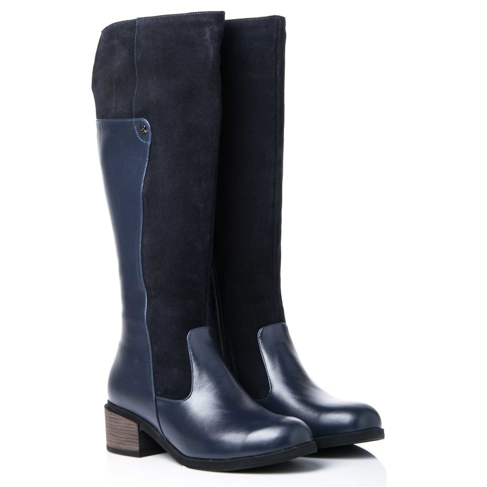 

Сапоги La Rose 2162 39(26,5см) Синяя кожа + замша