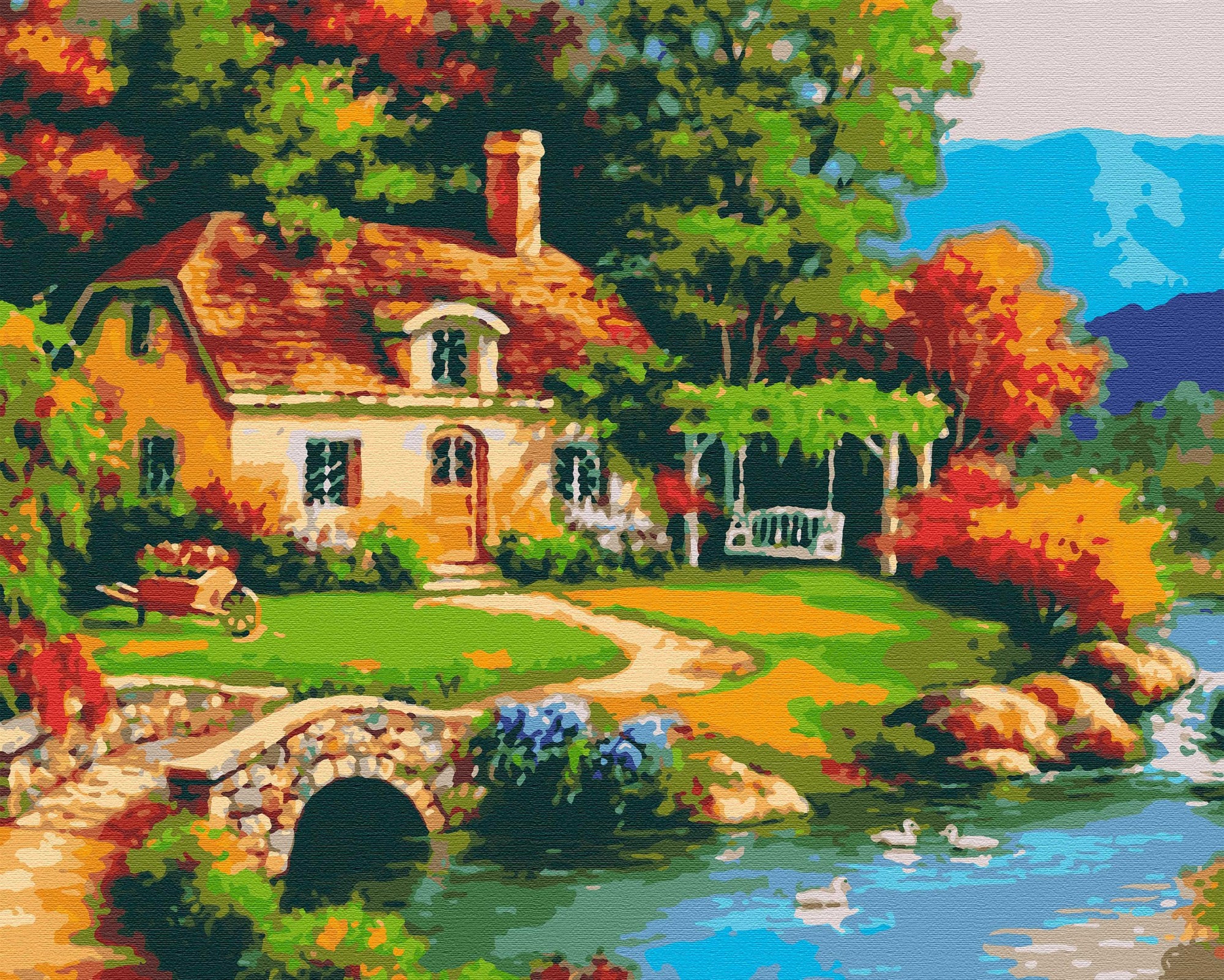 

Картина по номерам 40×50 см. Riviera Blanca , Сонячна садиба