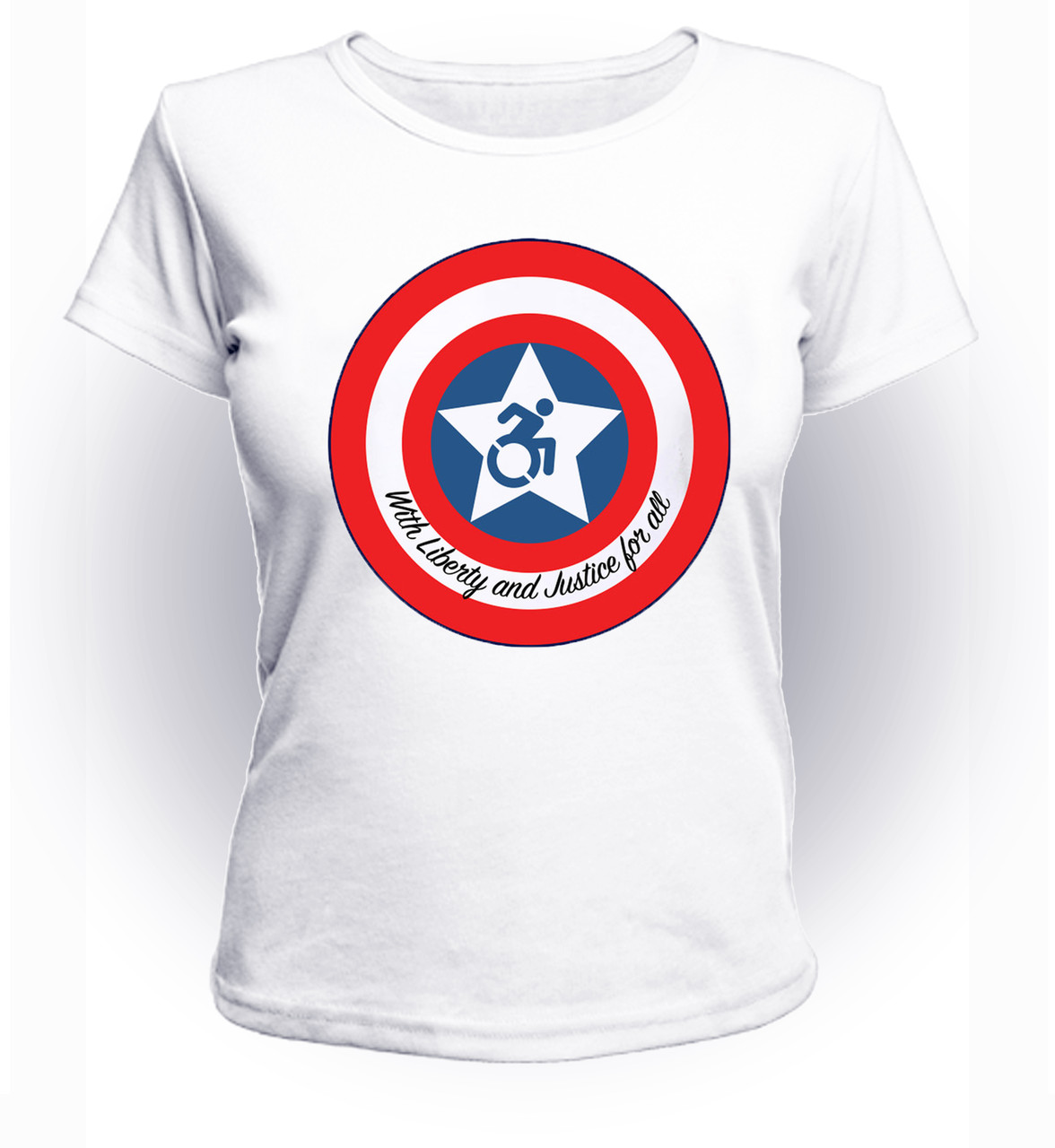 

Футболка GeekLand Капитан Америка Captain America Liberty and justice CA.01.086 (FU21CA.01.086/girl-116)