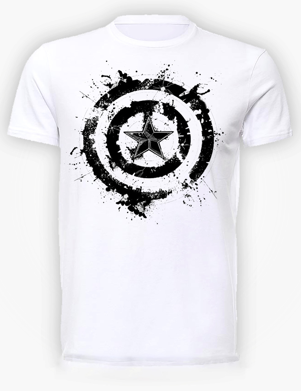 

Футболка GeekLand Капитан Америка Captain America monochrome shield CA.01.097 (FU21CA.01.097/man-XXL)