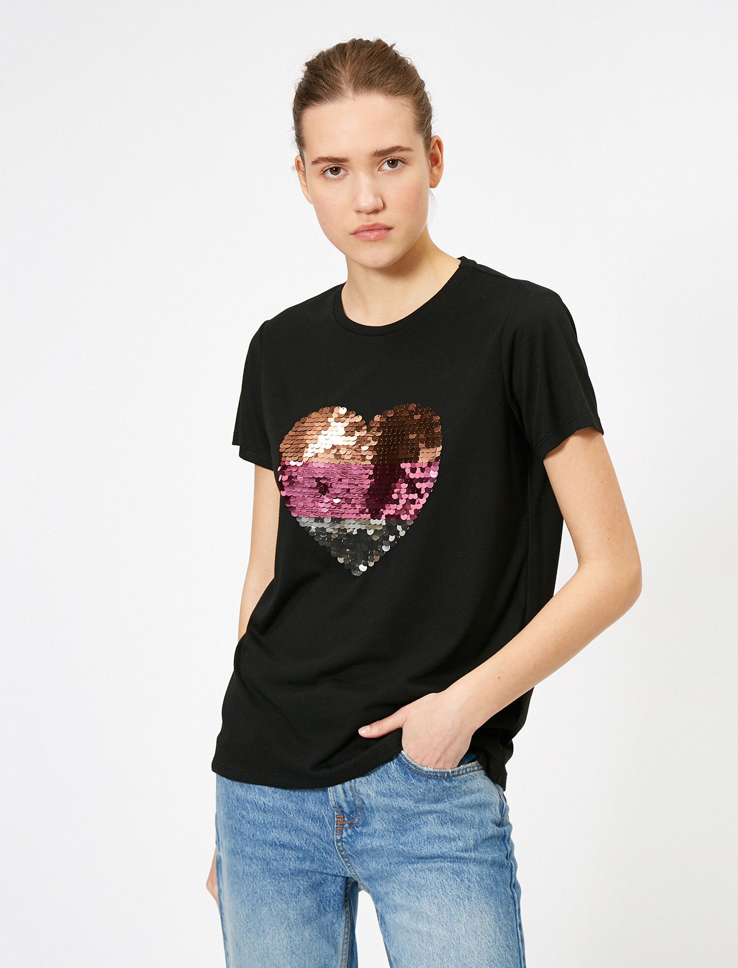 

Футболка Koton 0KAK13787EK-999 M Black