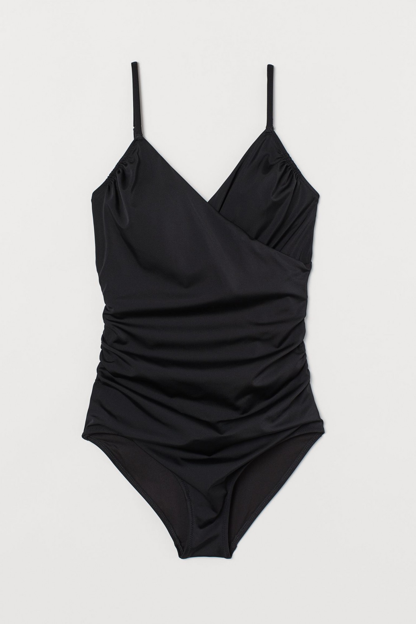 

Моделирующий купальник H&M Однотонный  Черный, Моделирующий купальник H&M Однотонный 46 Черный