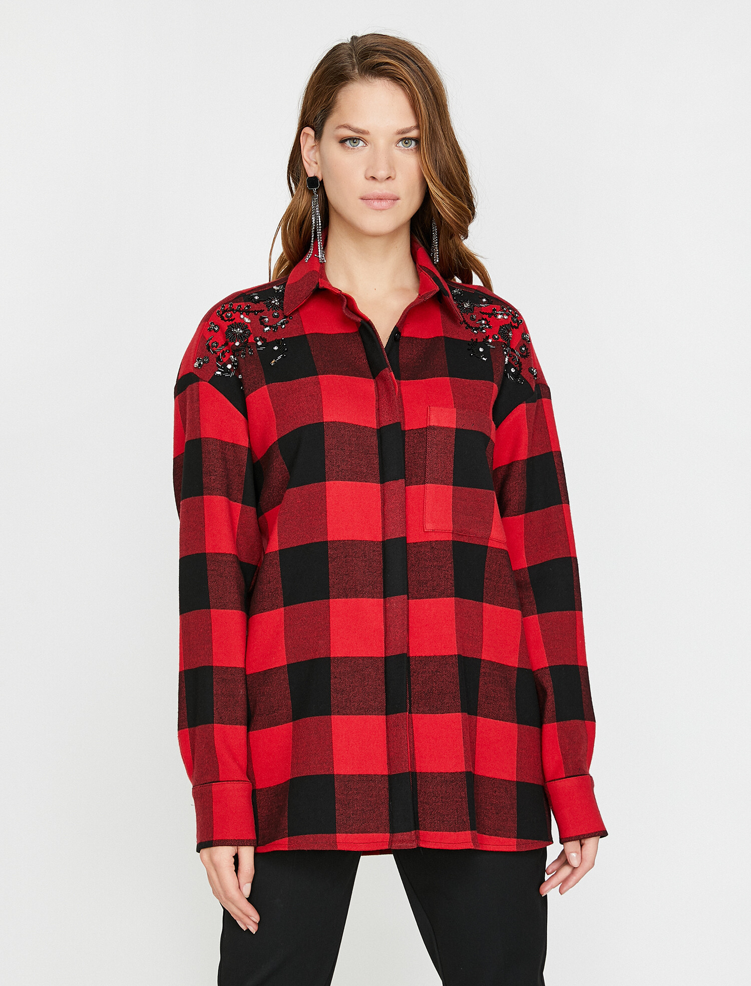 

Рубашка Koton 0KAK62145UW-P51 38 Red Check