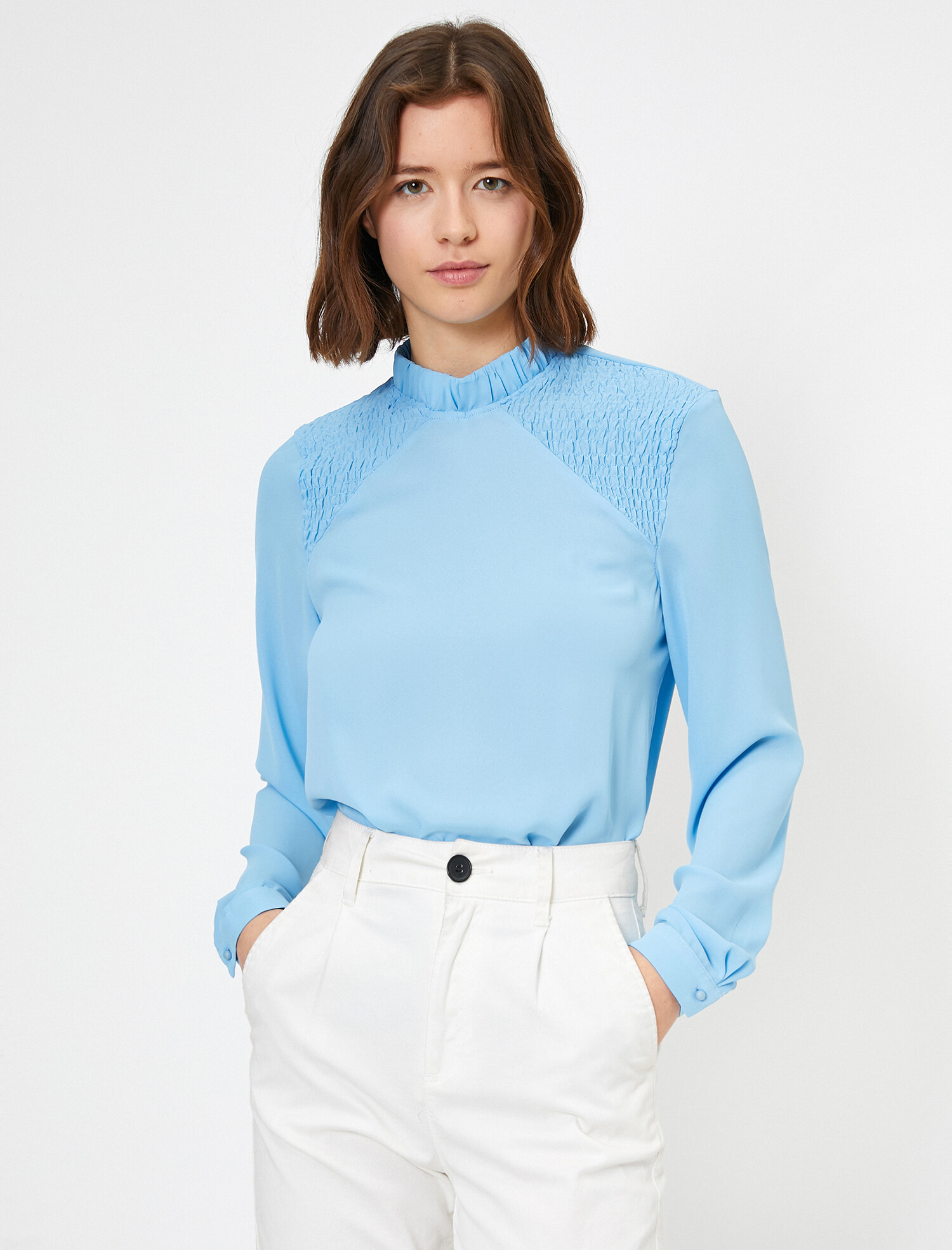 

Блузка Koton 0KAK66496IW-610 36 Lblue