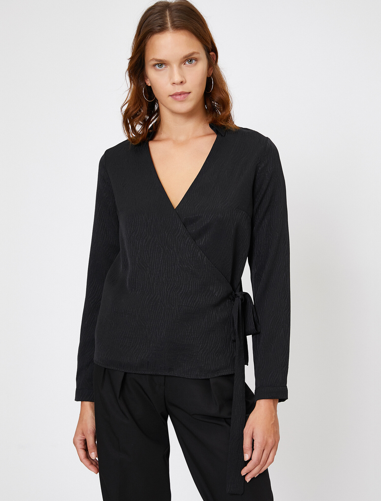 

Блузка Koton 0KAK66970IW-999  Black, Блузка Koton 0KAK66970IW-999 38 Black