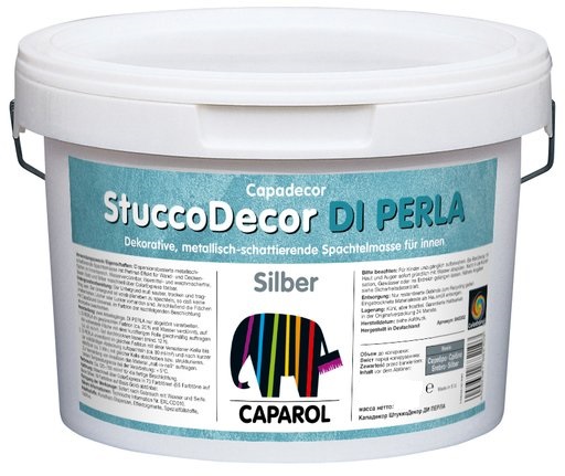 

Декоративная шпаклевка Caparol StuccoDecor DI Perla Silber cеребристый 1.25 л (alp_910796)