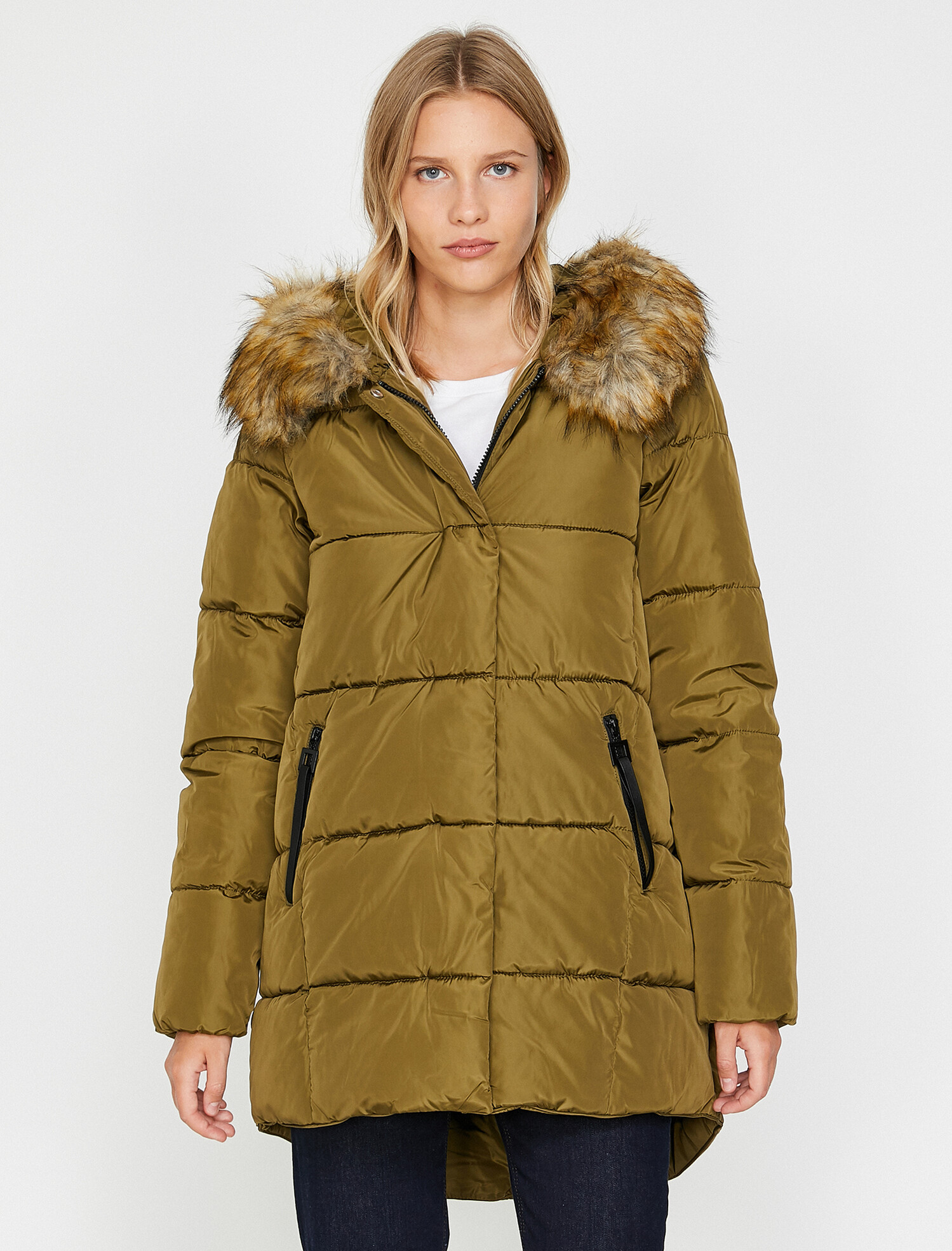 

Куртка Koton 0KAL08189UW-801 38 Khaki