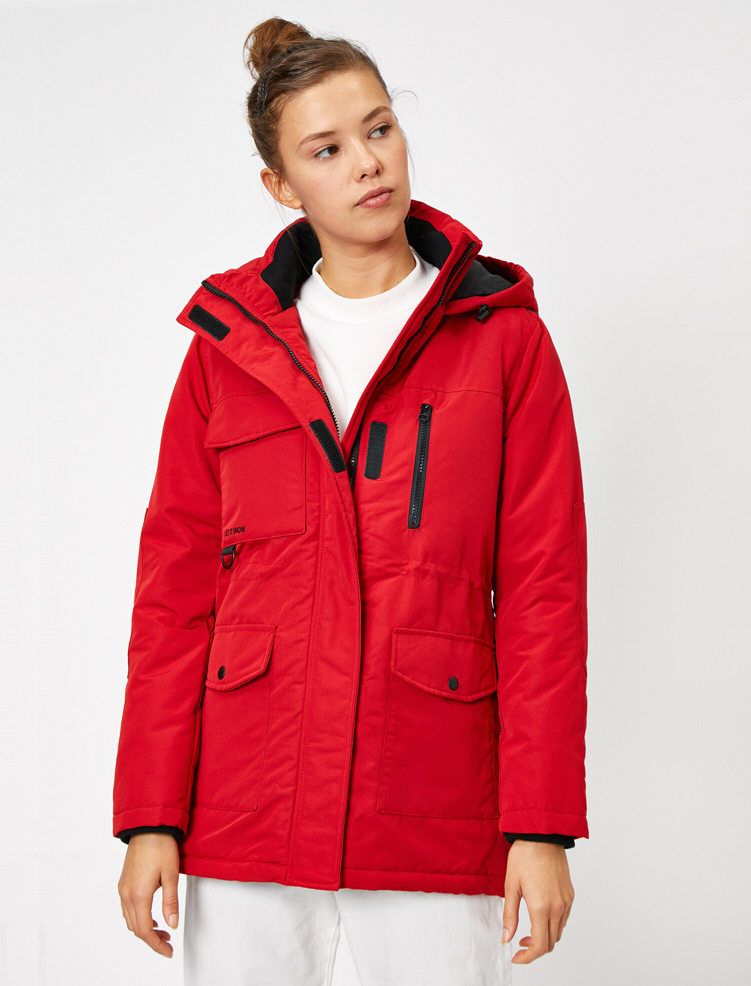 

Парка Koton 0KAL08212OW-401 34 Red