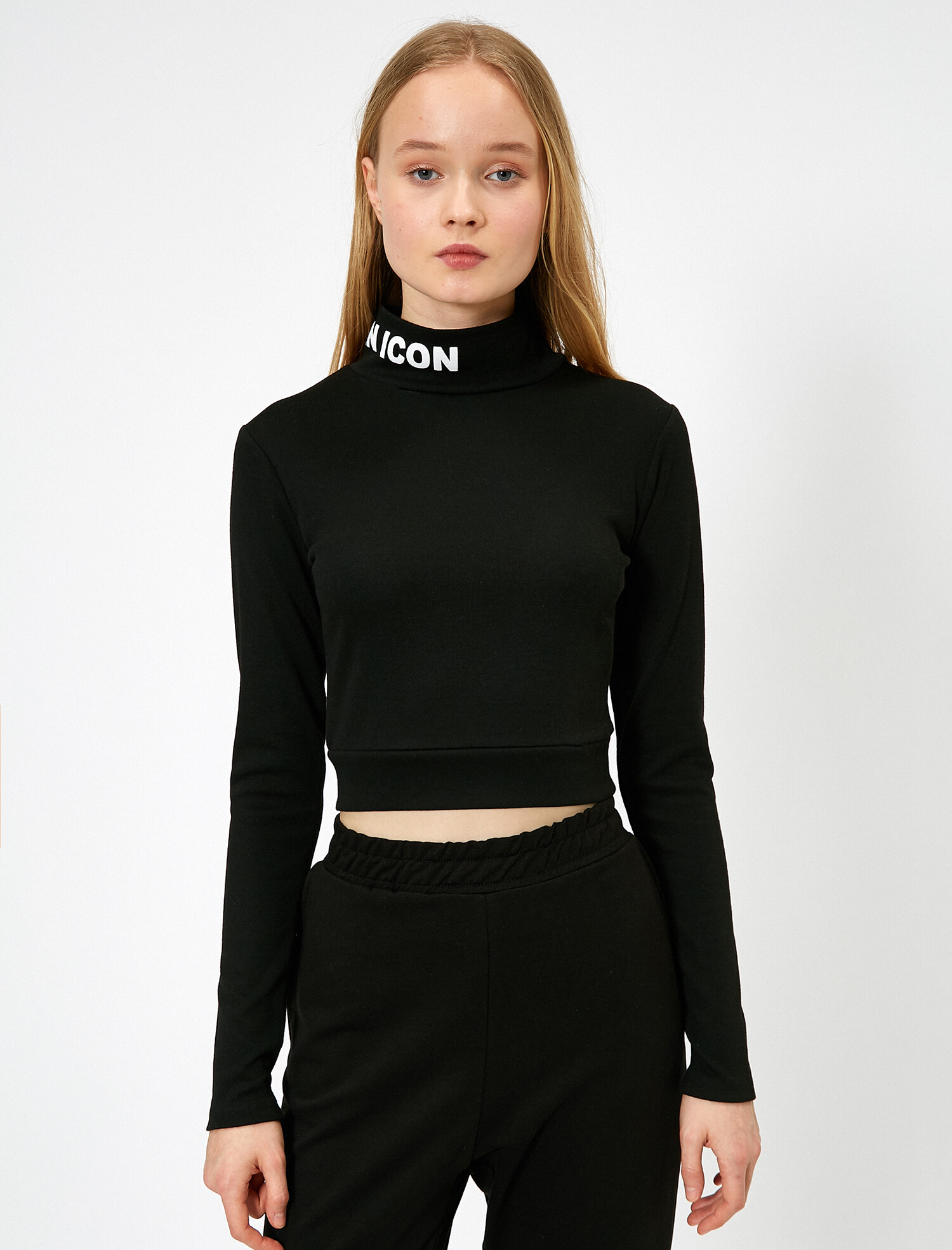 

Топ Koton 0YAF10089FK-999 XL Black