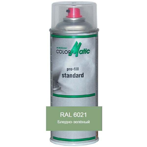 

Аэрозольная акриловая краска RAL 6021 (бледно-зеленый) Mobihel (ral6021)