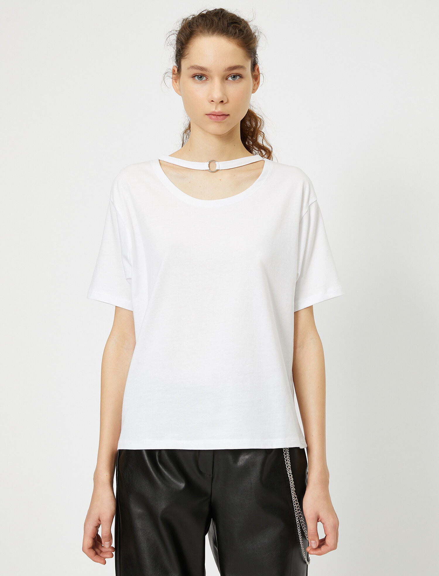 

Футболка Koton 0YAL18181OK-000 S White