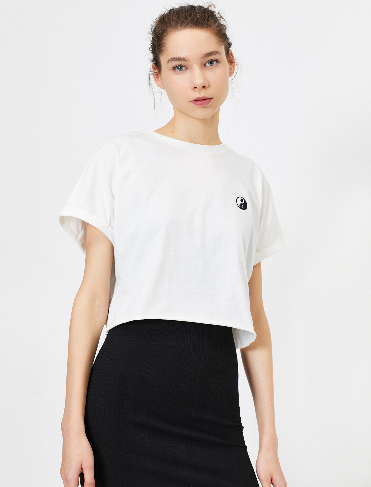 

Футболка Koton 0YAL18861IK-001  Off White, Футболка Koton 0YAL18861IK-001 L Off White