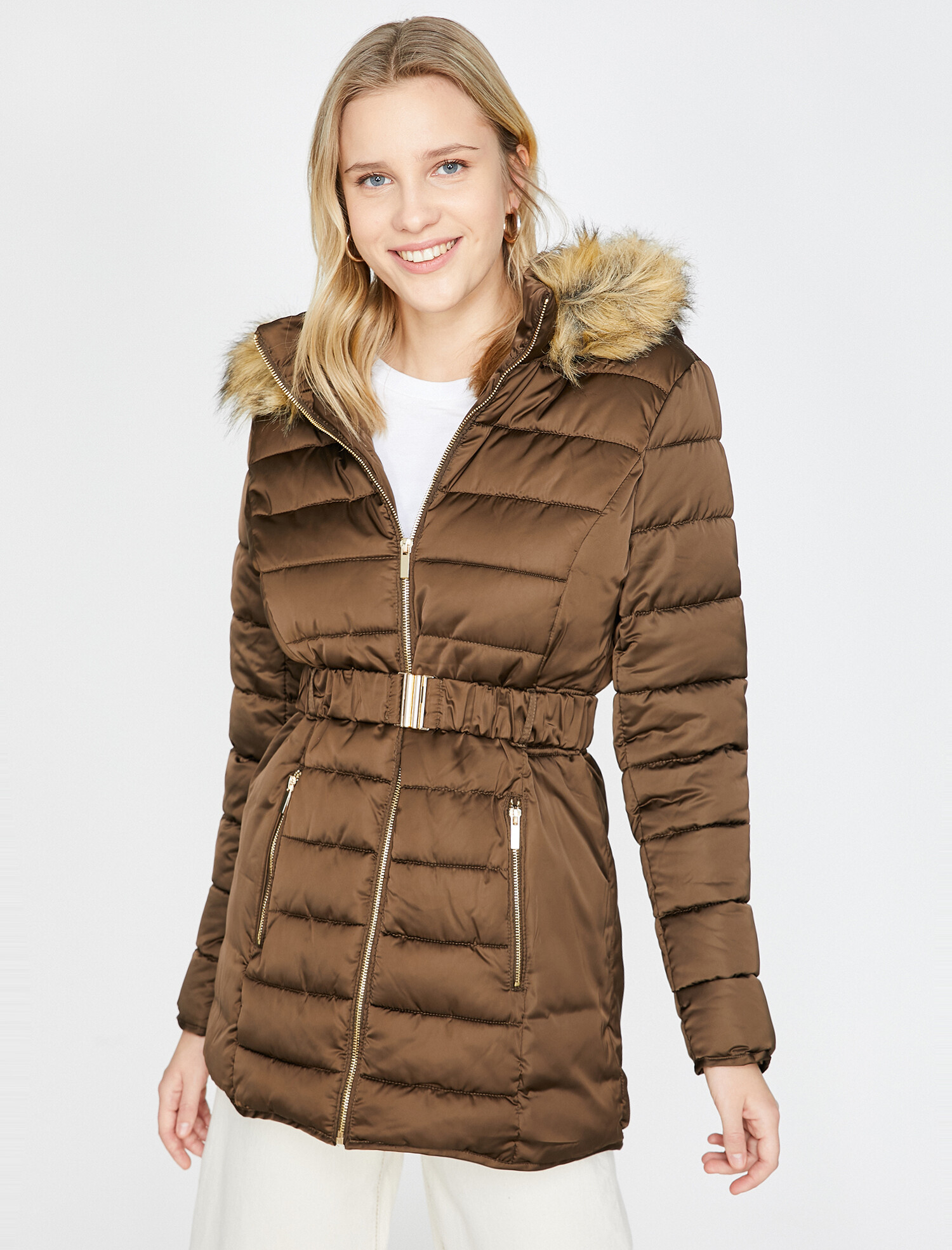 

Куртка Koton 9KAK06863GW-878 34 Khaki