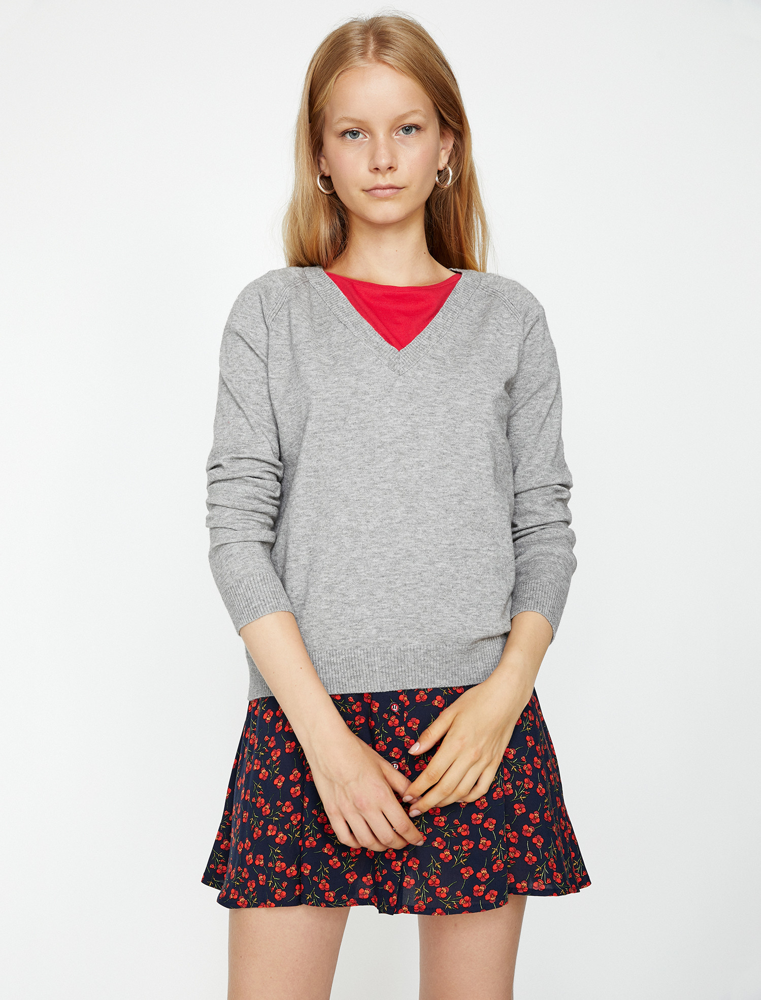 

Пуловер Koton 9KAK92126HT-027 XL Grey