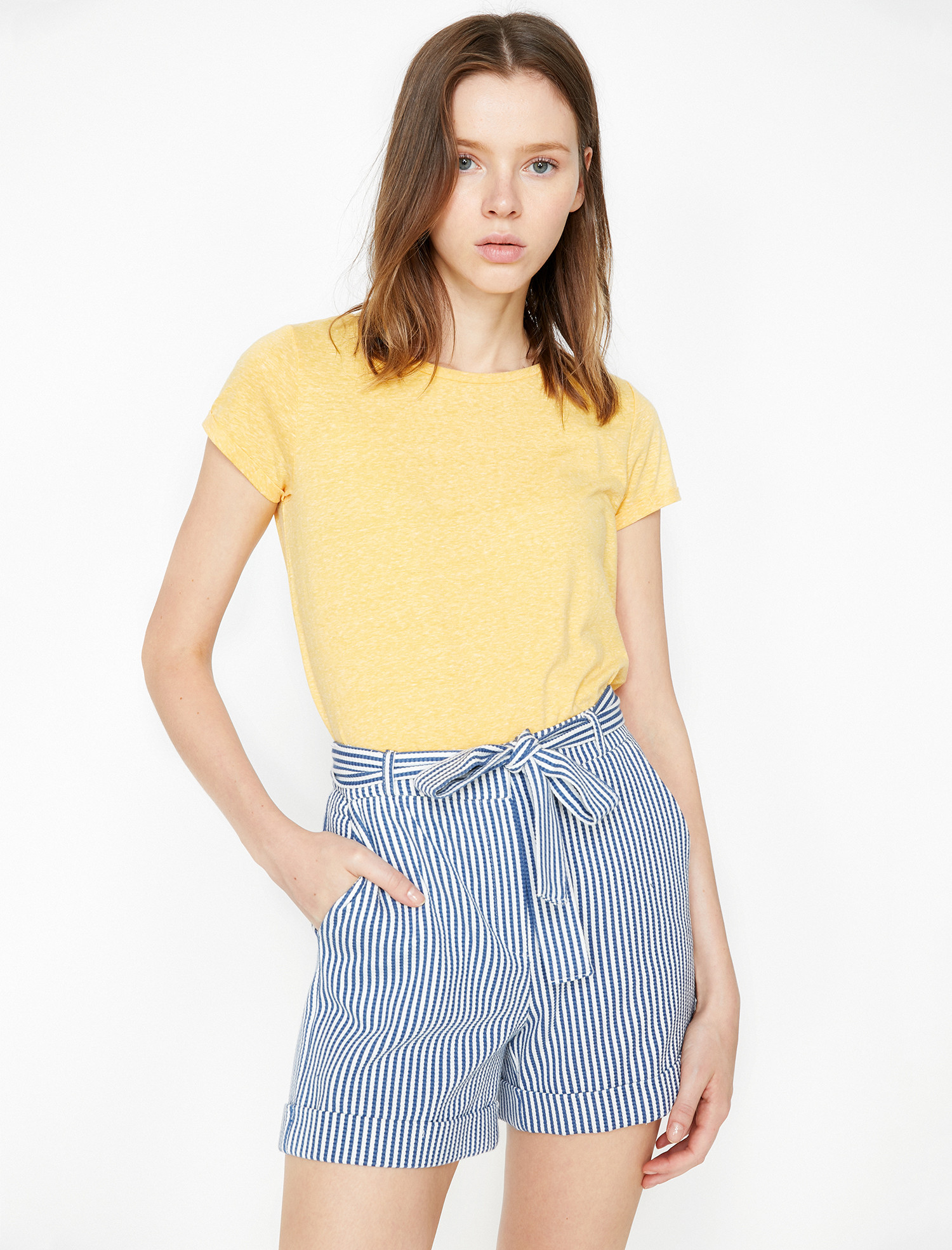 

Футболка Koton 9KAL11231OK-191  Mustard, Футболка Koton 9KAL11231OK-191 M Mustard